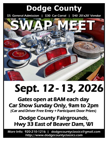 2026 Dodge County Classics Swap Meet